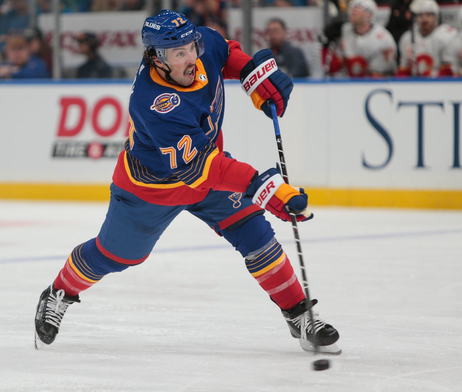 Blues take on Calgary Flames at the Enterprise Center